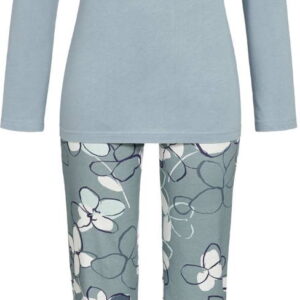 Mintgroene pyjama moderne bloem Ringella ~ Spinze.nl