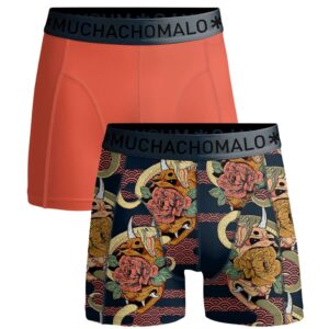 Muchachomalo Boxershorts Leafs Lick It 2-pack Print/Red-L ~ Spinze.nl