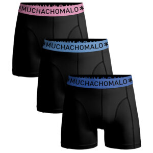 Muchachomalo Boxershorts Microfiber 3-pack Black/Black/Black-L ~ Spinze.nl