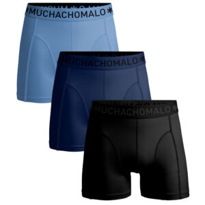 Muchachomalo Boxershorts Microfiber 3-pack Black/Blue/Blue-XL ~ Spinze.nl