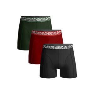 Muchachomalo boxershorts 3-pack green/red/grey-S ~ Spinze.nl
