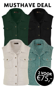 Musthave Deal Boucle Gilet Met Knopen ~ Spinze.nl