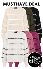 Musthave Deal Oversized Stipjes Truien ~ Spinze.nl