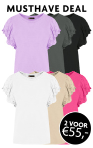 Musthave Deal Ruffle Embroidery Tops ~ Spinze.nl