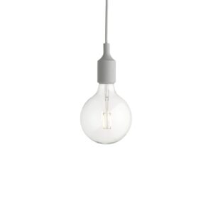 Muuto E27 Hanglamp LED - Lichtgrijs ~ Spinze.nl