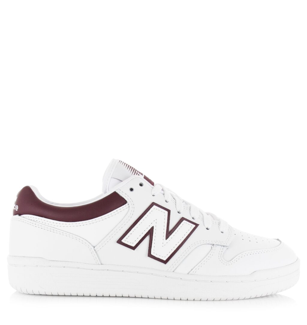 New Balance BB480 Wit Leer Lage sneakers Unisex ~ Spinze.nl
