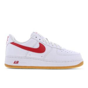 Nike Air Force 1 Low Retro Wit / Rood ~ Spinze.nl
