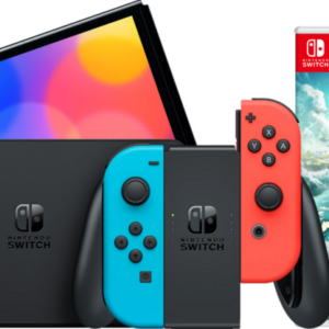 Nintendo Switch OLED Rood/Blauw + Zelda: Tears of the Kingdom ~ Spinze.nl
