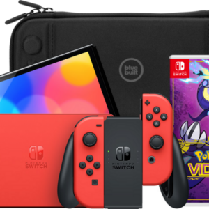 Nintendo Switch OLED Super Mario Editie + Pokémon Violet + BlueBuilt Beschermhoes ~ Spinze.nl
