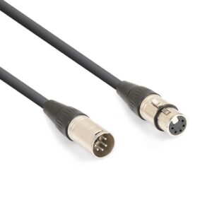 PD Connex DMX kabel 5-pin XLR Male - 5-pin XLR Female 12m ~ Spinze.nl