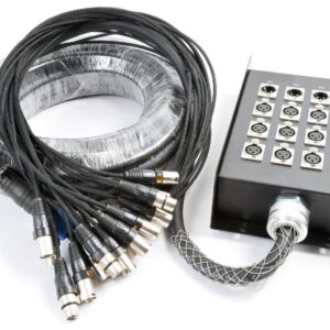 PD Connex Stage Snake 12-in 4-out XLR 15 meter ~ Spinze.nl