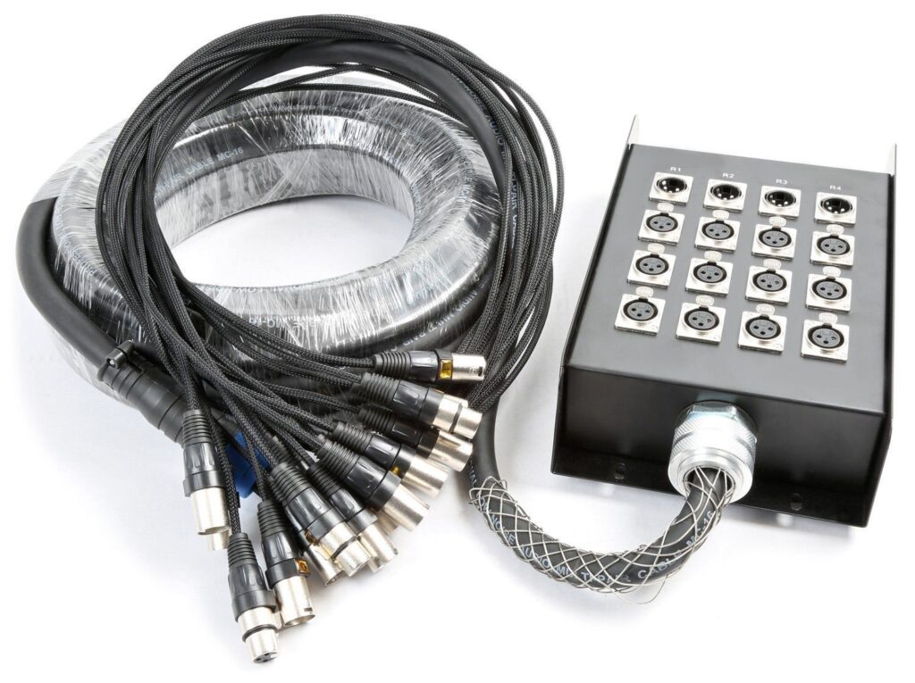 PD Connex Stage Snake 12-in 4-out XLR 30 meter ~ Spinze.nl