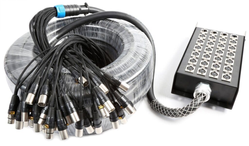 PD Connex Stage Snake 24-in 4-out XLR 30 meter ~ Spinze.nl