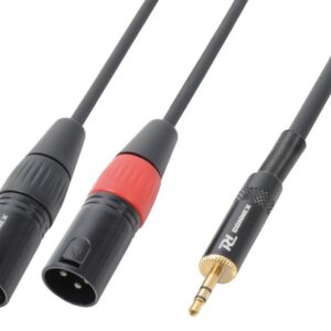 PD Connex kabel 2x XLR Male - 3.5mm Stereo 6m ~ Spinze.nl