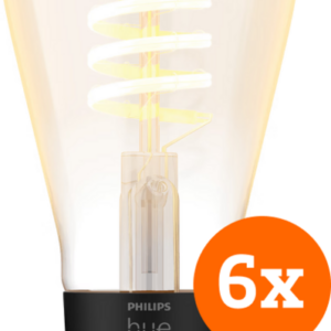 Philips Hue Filament White Ambiance Edison 6-pack ~ Spinze.nl