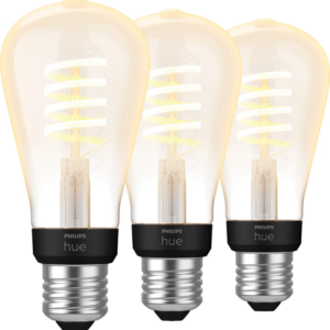 Philips Hue Filamentlamp White Ambiance Edison E27 3-pack ~ Spinze.nl