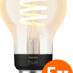 Philips Hue Filamentlamp White Ambiance Standaard E27 5-pack ~ Spinze.nl