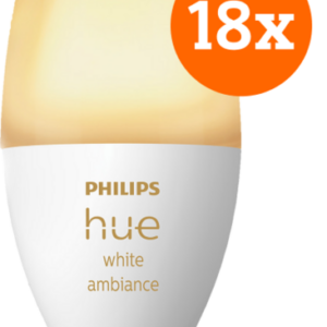 Philips Hue White Ambiance E14 18-Pack ~ Spinze.nl