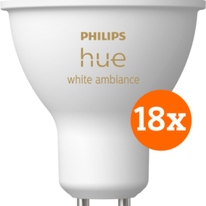 Philips Hue White Ambiance GU10 18-pack ~ Spinze.nl