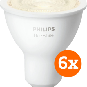 Philips Hue White GU10 6-Pack ~ Spinze.nl