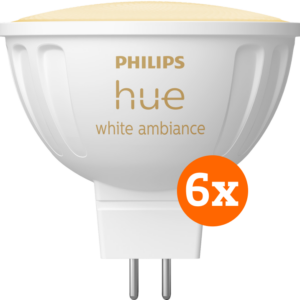 Philips Hue spot White Ambiance MR16 6-pack ~ Spinze.nl