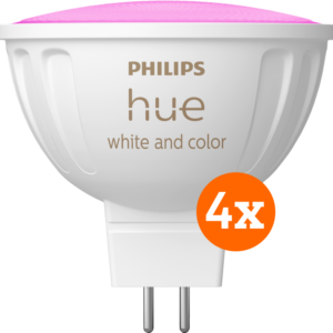 Philips Hue spot White and Color MR16 4-pack ~ Spinze.nl