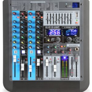 Power Dynamics PDM-S604 professionele 6 kanaals mixer ~ Spinze.nl