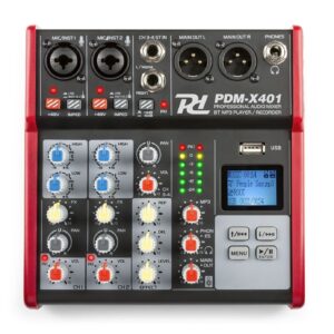 Power Dynamics PDM-X401 - 4 kanaals mixer met Bluetooth en mp3 speler ~ Spinze.nl