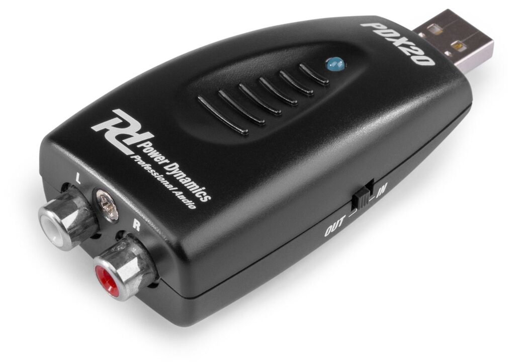 Power Dynamics PDX20 digitaal / analoog converter USB - RCA ~ Spinze.nl