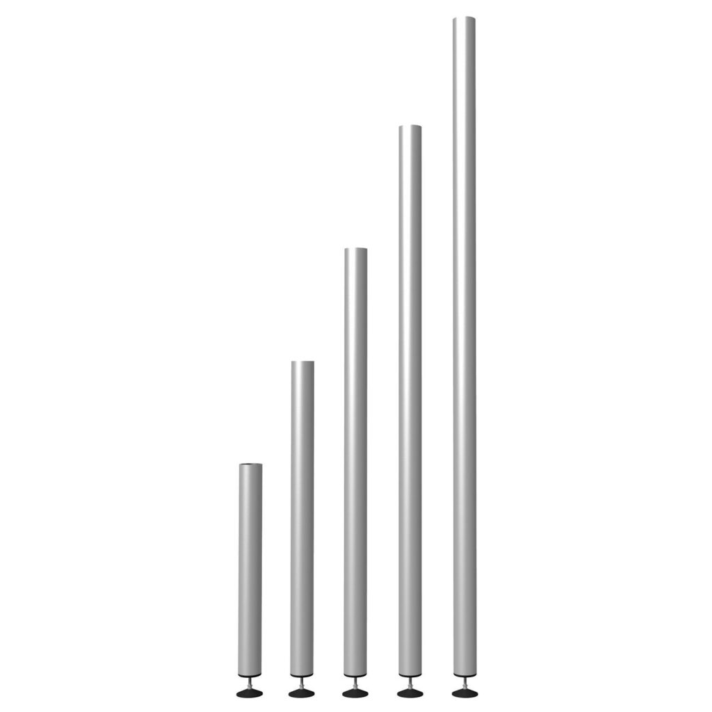 Power Dynamics Verstelbare Podium poten rond 70-73cm (Set van 4 stuks) ~ Spinze.nl