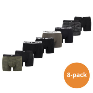 Puma Boxershorts 8-pack Forest Night / Black Combo-M ~ Spinze.nl
