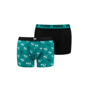 Puma Boxershorts Cat AOP 2-pack Teal Combo-XL ~ Spinze.nl