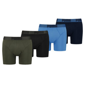 Puma Boxershorts New Pouch 4-pack Forest Night / Regal Blue-L ~ Spinze.nl