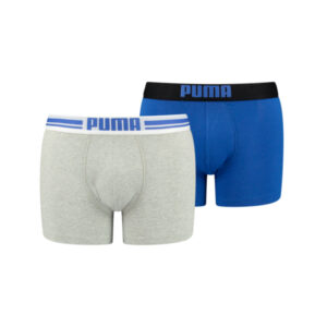 Puma Boxershorts Placed Logo 2-pack Benjamin Blue Combo-XL ~ Spinze.nl