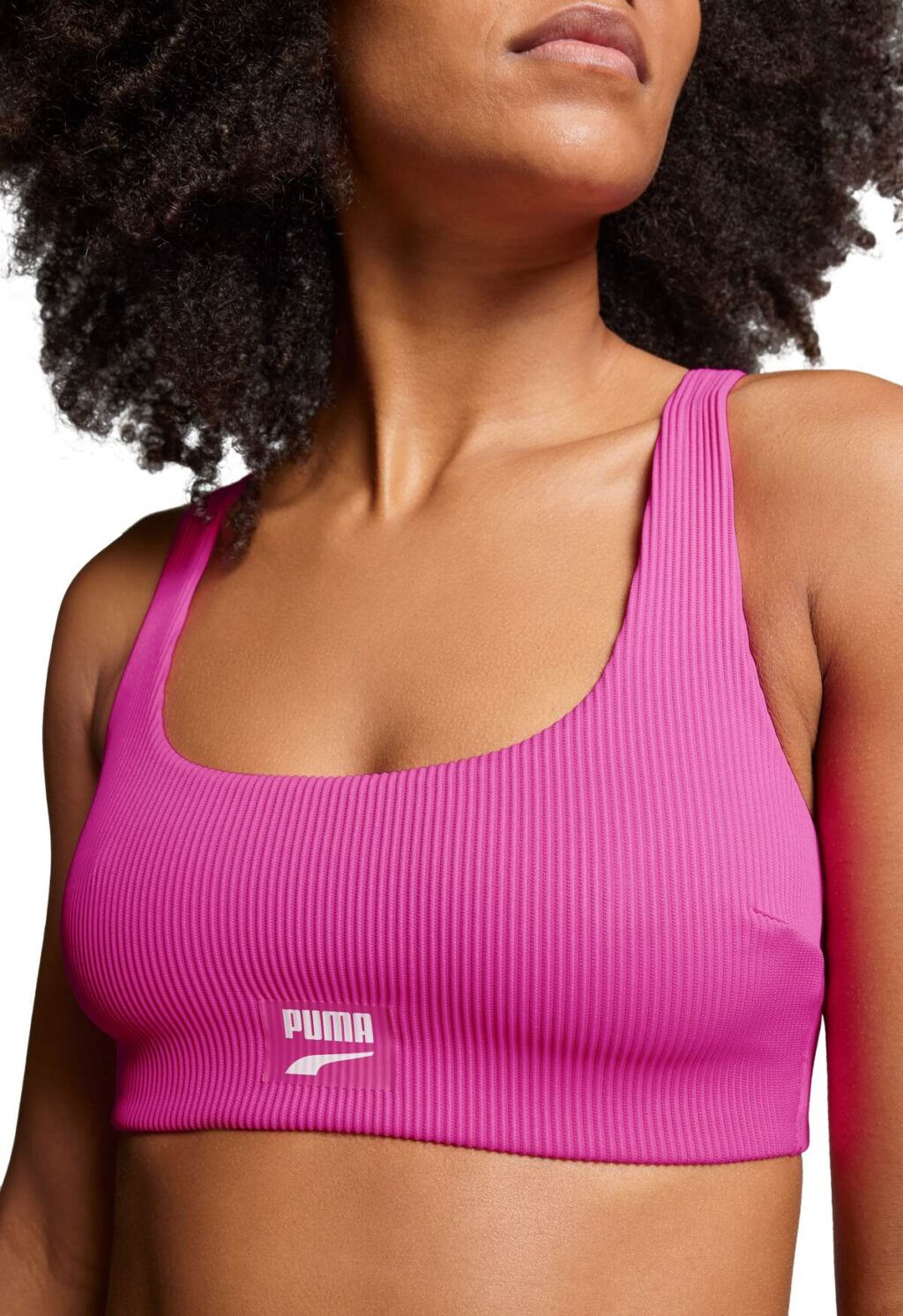 Puma Zwemtop Ribbed Scoop Neck Top Neon Pink-XL ~ Spinze.nl