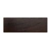 Rechthoekige donkerbruine houten meubelpoot 6 cm ~ Spinze.nl