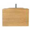 Rechthoekige houten meubelpoot 11 cm (M8) ~ Spinze.nl