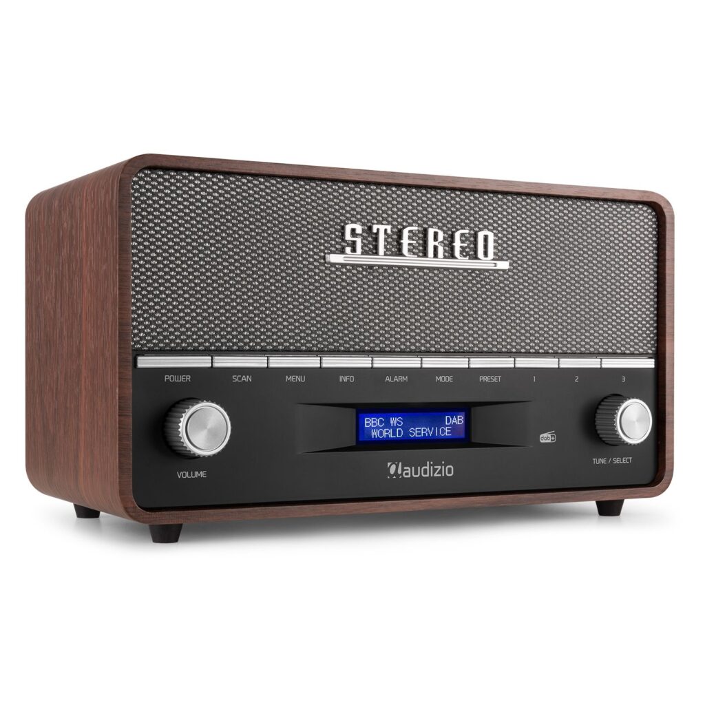 Retourdeal - Audizio Corno retro DAB+ radio met Bluetooth - Stereo ~ Spinze.nl