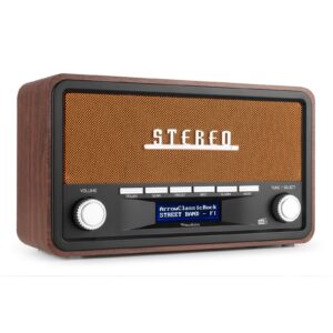 Retourdeal - Audizio Foggia retro DAB+ radio met Bluetooth - Stereo ~ Spinze.nl
