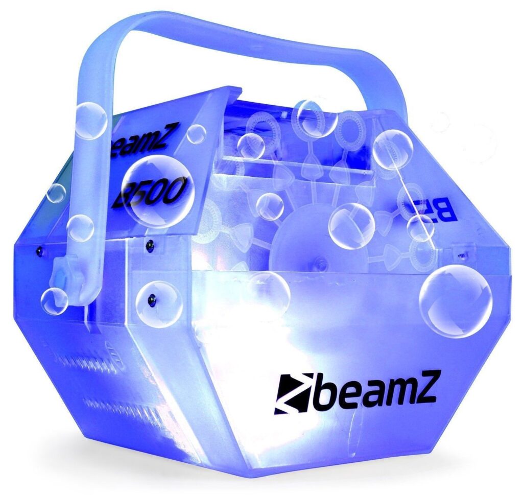 Retourdeal - BeamZ B500LED Bellenblaasmachine transparant met LED&apos;s ~ Spinze.nl