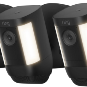 Ring Spotlight Cam Pro - Wired - Zwart - 3-pack ~ Spinze.nl