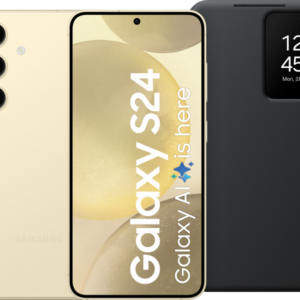 Samsung Galaxy S24 128GB Geel 5G + Smart View Book Case Zwar ~ Spinze.nl