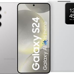Samsung Galaxy S24 128GB Grijs 5G + Smart View Book Case Wit ~ Spinze.nl