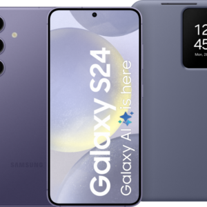 Samsung Galaxy S24 128GB Paars 5G + Smart View Book Case Paa ~ Spinze.nl