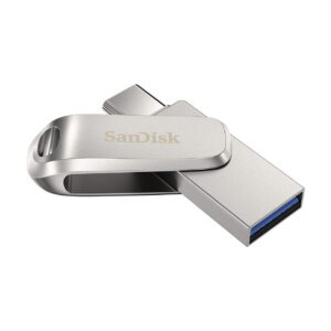 SanDisk Dual Drive Ultra 3.1 Luxe 128GB (USB-C) USB-sticks Zilver ~ Spinze.nl