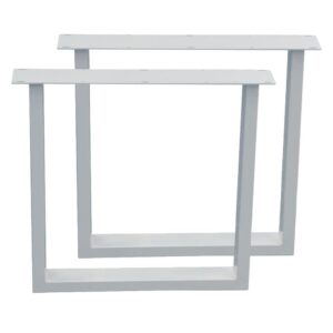 Set witte U tafelpoten 72 cm (koker 10 x 4) ~ Spinze.nl