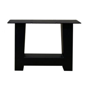 Set zwarte A tafelpoten 40 cm (koker 8 x 8) ~ Spinze.nl
