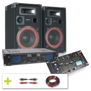 SkyTec Complete 700W DJ Installatie met Bluetooth en USB ~ Spinze.nl