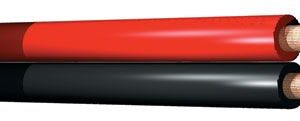 SkyTronic Rood/Zwart kabel 0.75mm - 2 aderig - Rol van 100 meter ~ Spinze.nl