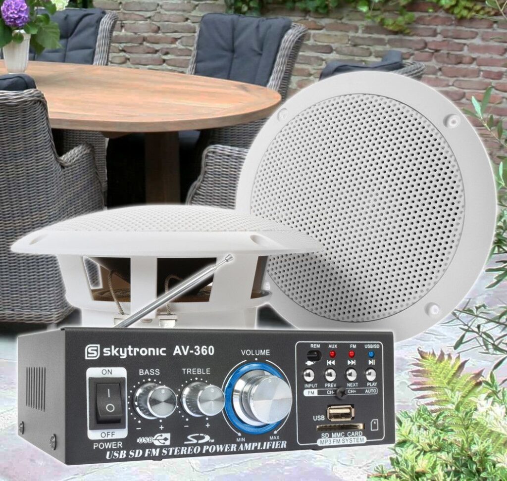 SkyTronic TS06 Waterbestendige buiten speakers 6